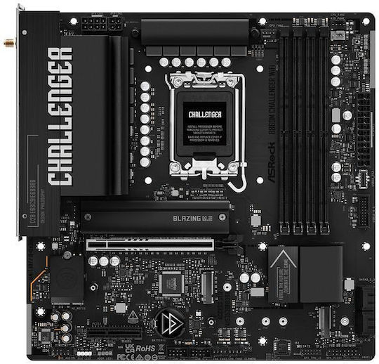 ASRock B860M Challenger WiFi Motherboard Micro ATX with Intel 1851 Socket 90-MXBUP0-A0UAYZ