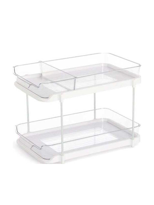Zeller Tabletop Plastic Base 33.3x21x23cm White