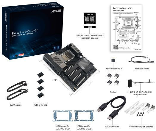 Asus PRO WS W890E-SAGE SE Placă de Bază SSI EEB cu Socket Intel 90MB1MW0-M0EAY0