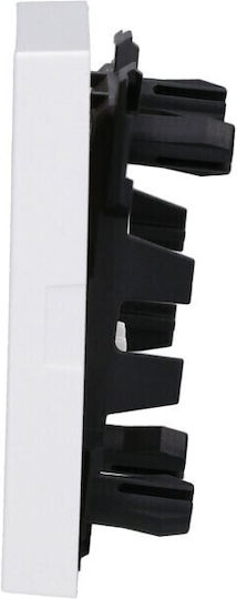 Деключател Gira 329427 Rocker 2f Arrow System 55 Подсилено Бял M