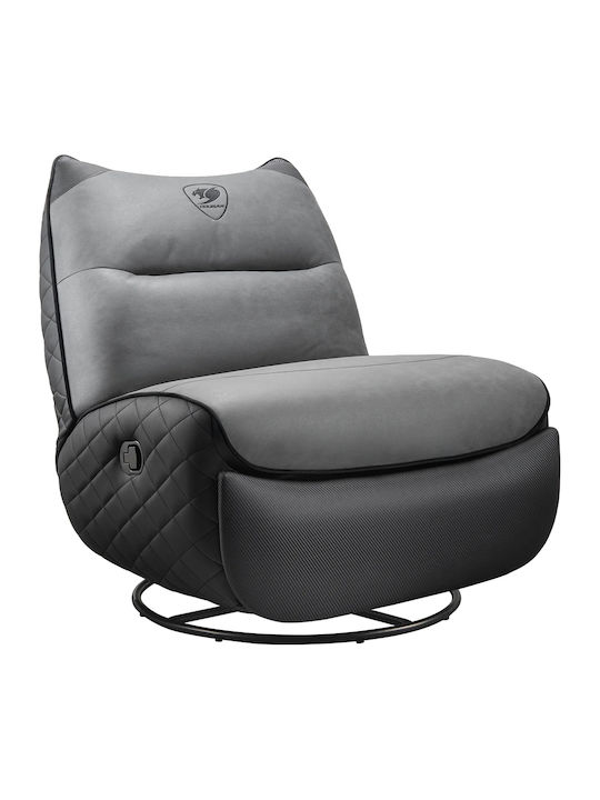 Cougar Overlord Neo Fabric Gaming Chair with Footstool Black Grey