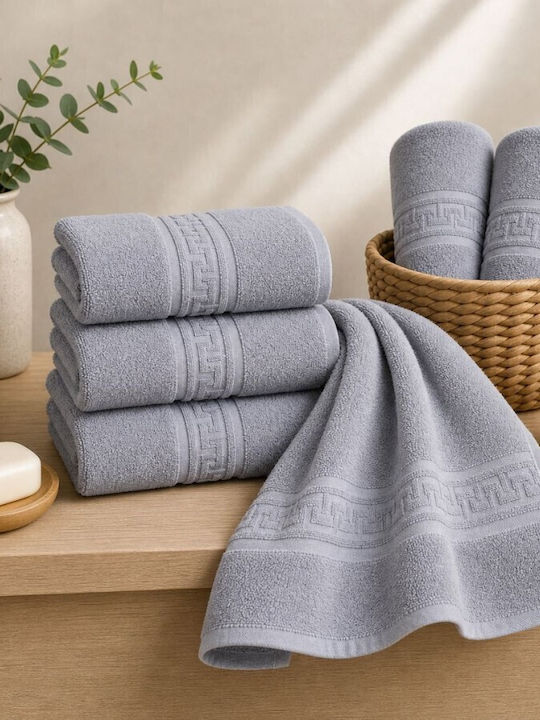 Pucioasa Prosop De Corp 70x140cm Gri Greutate 500gsm