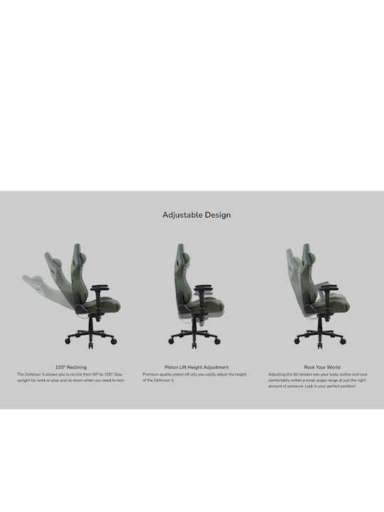Cougar Defensor S Scaun Gaming Textil cu Brațe Ajustabile Albastru Navy F