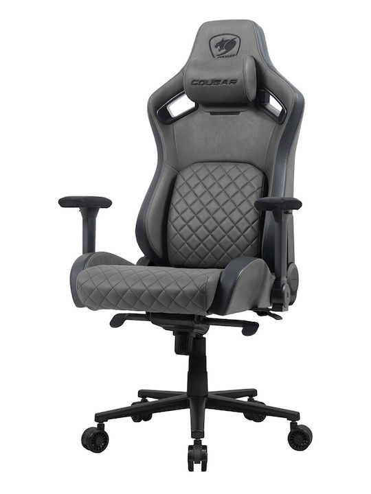 Cougar Defensor S Fabric Gaming Chair with Adjustable Arms Jet Gray F