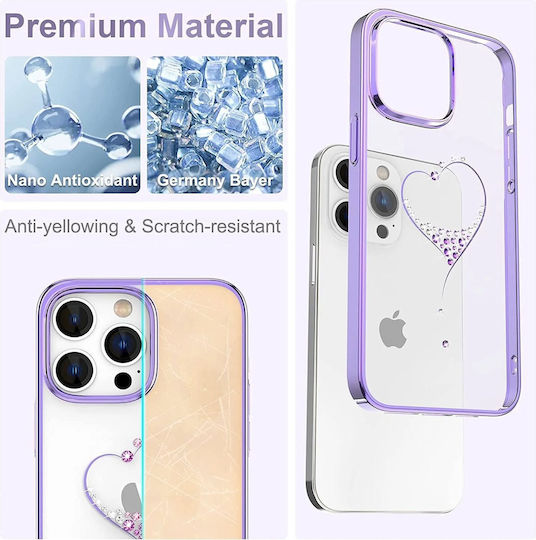 Kingxbar Wish Series Back Cover Πλαστικό / Σιλικόνης Χρυσό (iPhone 15 Pro Max)