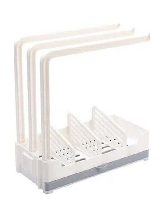 Plastic White Kitchen Sink Organizer Base 23.5x11x24.5cm