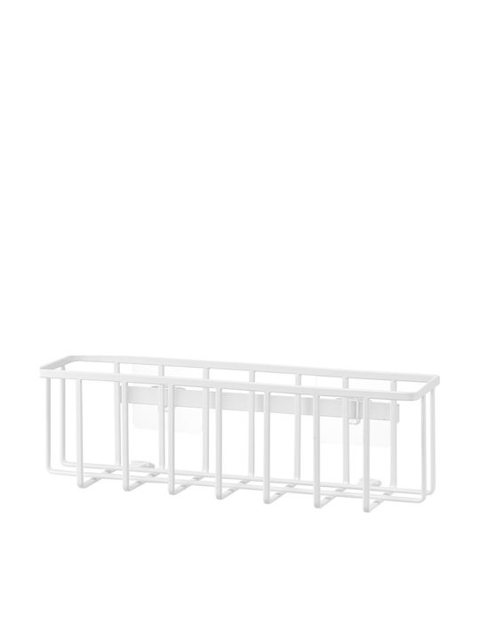 Yamazaki Metallic Kitchen Sink Organizer Base White 30.5x8.5x10cm