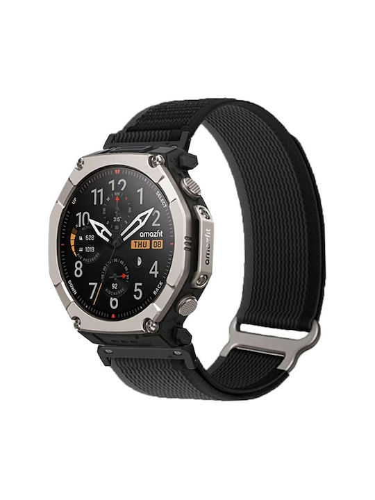 Λουράκι Magic Velcro Xiaomi Amazfit T-rex Ultra 2 26mm Black Λουράκι Magic Velcro Xiaomi Amazfit T-rex Ultra 2 26mm Black