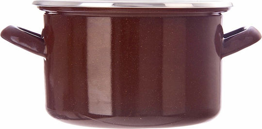 Orion Brown Retro Deep Stainless Steel Pot 2L / 18cm