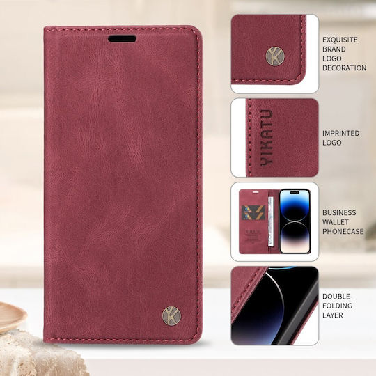 Yikatu Book Μπορντό (Nothing Phone (4a) Pro)