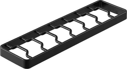 Yamazaki Tower Πιατοθήκη Ντουλαπιού Inox σε Μαύρο Χρώμα 8.6x32x2.2cm Yamazaki Tower Πιατοθήκη Ντουλαπιού Inox σε Μαύρο Χρώμα 8.6x32x2.2cm