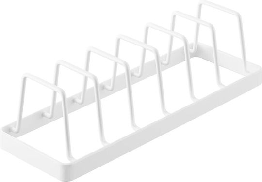 Yamazaki Πιατοθήκη Ντουλαπιού Inox σε Λευκό Χρώμα 11x22x7cm Yamazaki Πιατοθήκη Ντουλαπιού Inox σε Λευκό Χρώμα 11x22x7cm