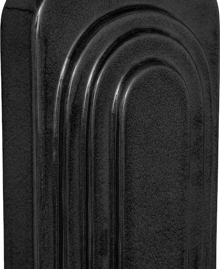 Monia Ceramic Table Lamp for E14 Fitting with Black Shade and Base
