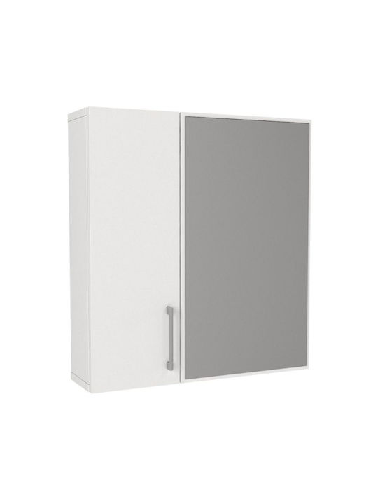 Megapap Ditto Badezimmerspiegel aus Spanplatte 59.6x16.4cm Weiß