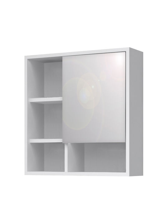 Oglindă de baie Demo Megapap Albă 60x17.5x60cm Pachet 1 Bucată