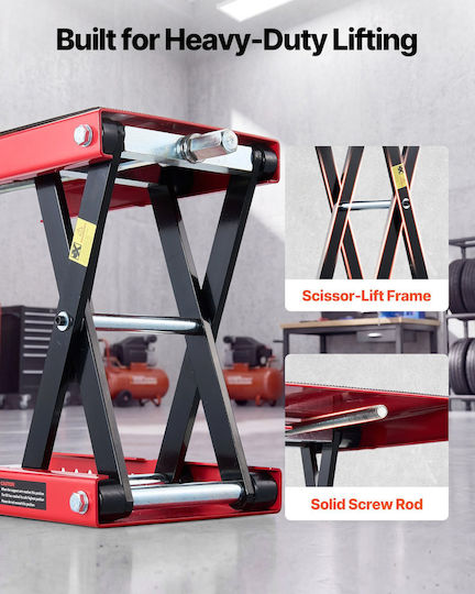 Vevor Central Motorcycle Frame Stand with Maximum Weight 499kg