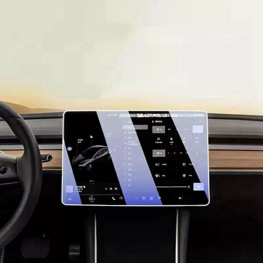 Tempered Glass Gps Navigation System Tesla Model 3 Y 2023-2025 15.4 Inch