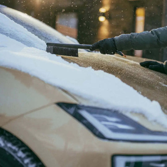 Fiskars Car Ice Scraper With Brush in Black Color