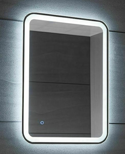 Gloria Rolan 77-9131 Ορθογώνιος Led Αφής 60x80cm Μαύρος