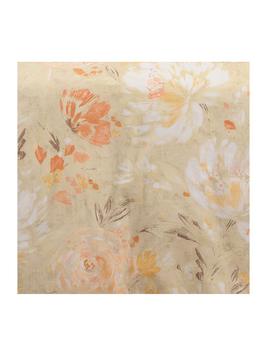 Melinen Σετ Παπλωματοθήκη 225x245cm Υπέρδιπλη με 2 Μαξιλαροθήκες Casual Beige