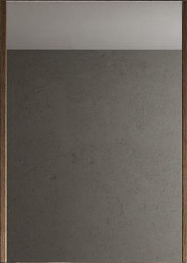 Martin 3MREA060CAP Καθρέπτης από Plywood με Ράφι & Ντουλάπι 60x70cm Καφέ