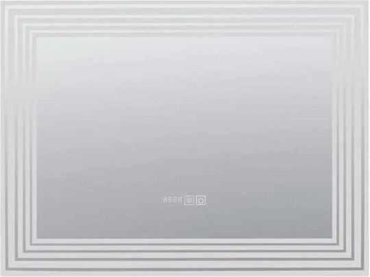 Inter Ceramic 1816 Vergrößerung Καθρέπτης LED Berührung 80x60cm Silber Inter Ceramic 1816 Vergrößerung Καθρέπτης LED Berührung 80x60cm Silber