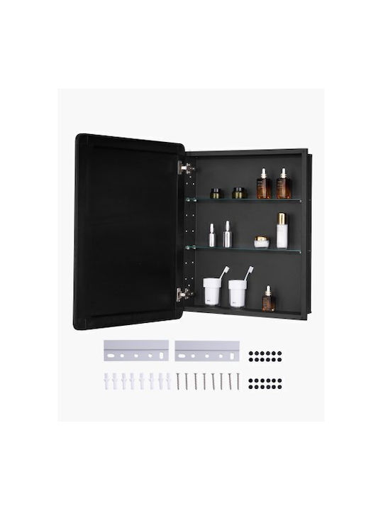 Vevor Badezimmerspiegel aus Edelstahl mit Regal & Schrank 60.96x76.2cm