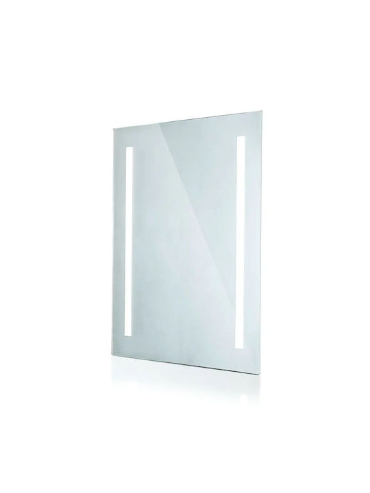 V-TAC Oglindă de Baie Dreptunghiulară Lumini LED 60x80cm Alb