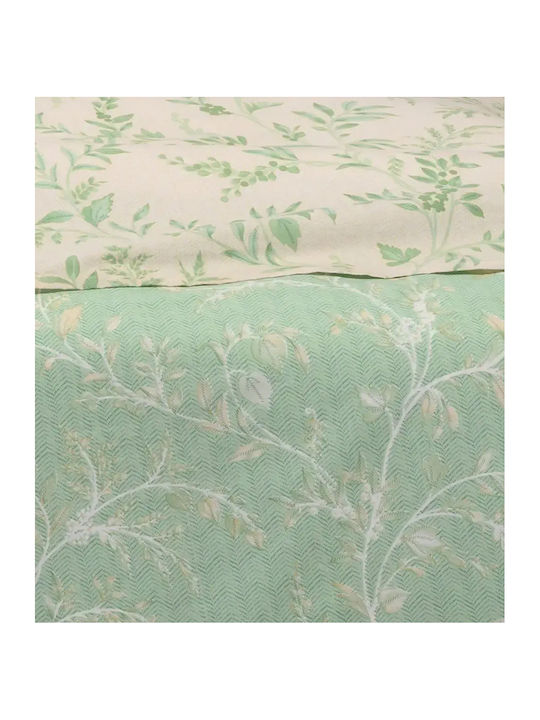 Melinen Sienna Bettlaken King Size 260x270cm Sienna Forest (4 Stück)