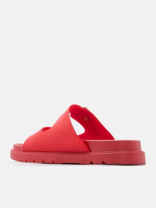 Flache Damen Sandalen Flatforms Rote
