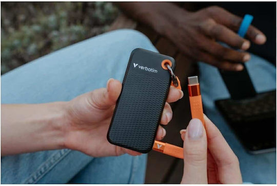 Verbatim Pocket USB 3.2 Externe Festplatte 256GB M.2 Schwarz / Orange