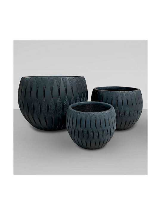 Black Flower Pot 49x37cm