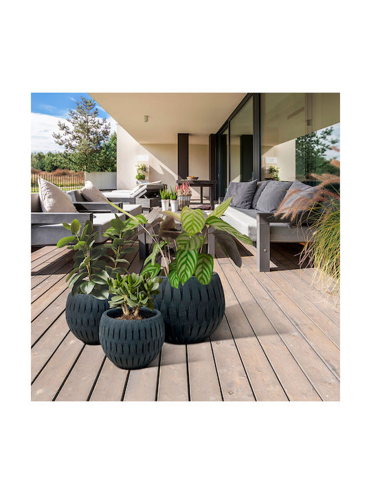 Black Flower Pot 36x28cm