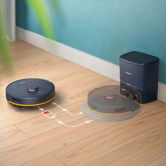 Philips 2000 Series Σκούπα Ρομπότ με Χαρτογράφηση Laser & Απορρόφηση 6000Pa Midnight Blue