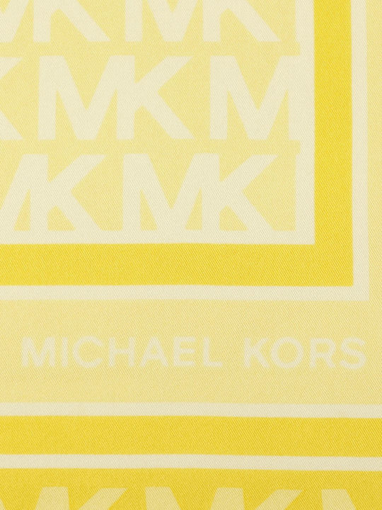 Michael Kors Fular De Damă Din Mătase Galben