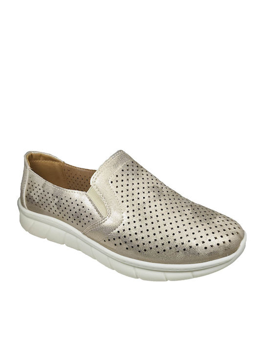 Slip-On-uri Anatomice Pentru Femei Din Piele Bej