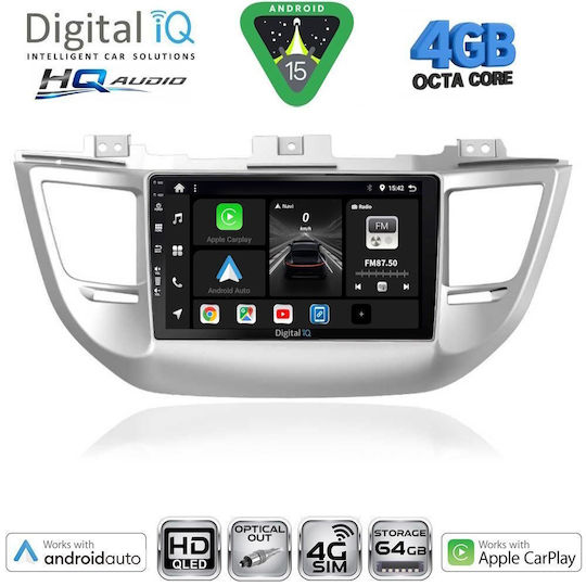 Digital IQ Ηχοσύστημα Αυτοκινήτου για Hyundai Matrix 2001-2010 (Bluetooth/USB/WiFi/GPS/Apple-Carplay/Android-Auto) με Οθόνη Αφής 9"