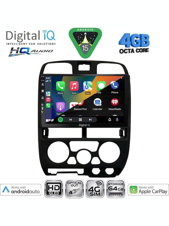 Digital IQ Car Audio System Isuzu D-Max 2002-2008 Bluetooth USB WiFi GPS Apple CarPlay Android Auto with 9" Touch Screen