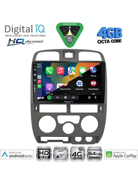Digital IQ Car Audio System Isuzu D-Max 2002-2008 Bluetooth USB WiFi GPS Apple CarPlay Android Auto with 9" Touch Screen