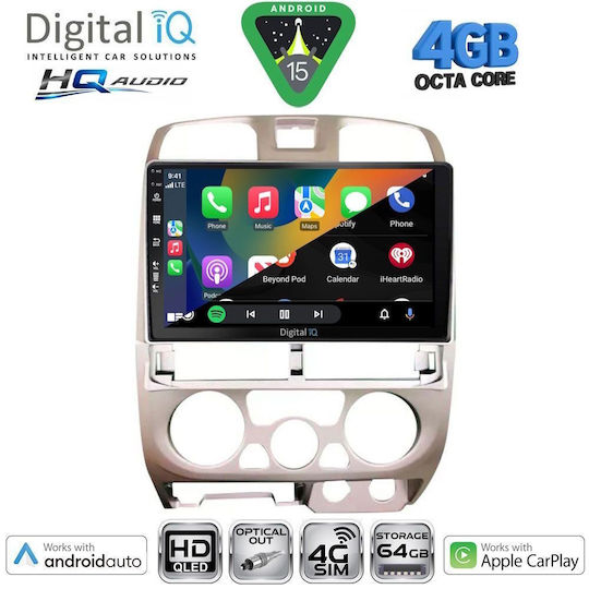 Digital IQ Car Audio System Isuzu D-Max 2002-2008 Bluetooth USB WiFi GPS Apple CarPlay Android Auto with 9" Touch Screen