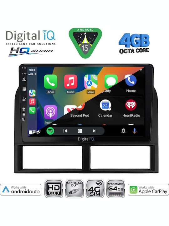 Digital IQ Car Audio System for Jeep Grand Cherokee 1999-2004 (Bluetooth/USB/WiFi/GPS/Apple CarPlay/Android Auto) with 9" Touch Screen