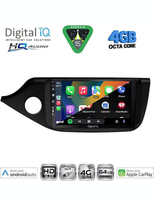 Digital IQ Car Audio System for Kia Ceed 2012-2018 Bluetooth USB WiFi GPS Apple CarPlay Android Auto with 9" Touch Screen