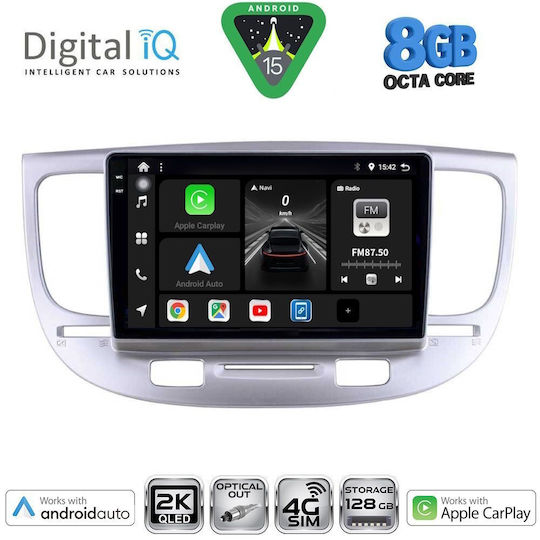 Digital IQ Ηχοσύστημα Αυτοκινήτου για Kia Picanto 2021 (Bluetooth/USB/WiFi/GPS/Apple-Carplay/Android-Auto) με Οθόνη Αφής 9"