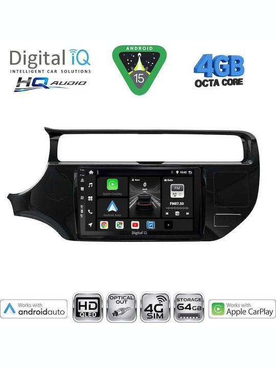 Digital IQ Car Audio System for Kia Rio 2005-2011 Bluetooth USB WiFi GPS Apple CarPlay Android Auto with 9" Touch Screen