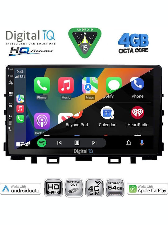 Digital IQ Car Audio System for Kia Rio Stonic 2018+ with Touch Screen 9 inches