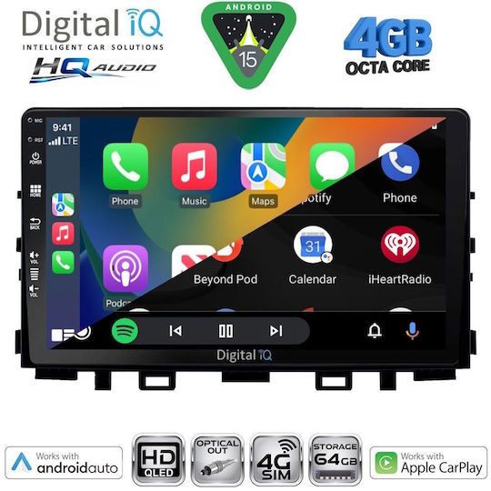 Digital IQ Car Audio System for Kia Rio Stonic 2018+ with Touch Screen 9 inches