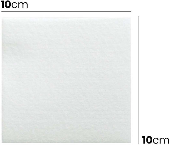 2uul Pack 100 Basic Microfiber Wipes Clo1 10x10 Cm Anti-dust White