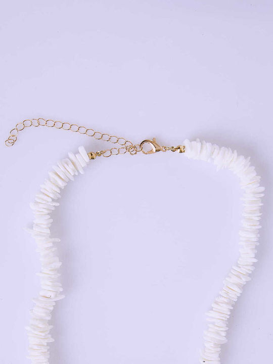 Celestino Women's White Seashell Necklace