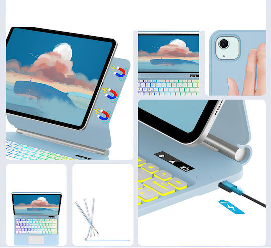 Flip Cover Ανθεκτική με Πληκτρολόγιο (Ipad Air 13 M2 2024)