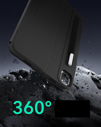 Flip Cover Rotativă Neagră (Ipad Pro 12,9 5-a/6-a Generație)